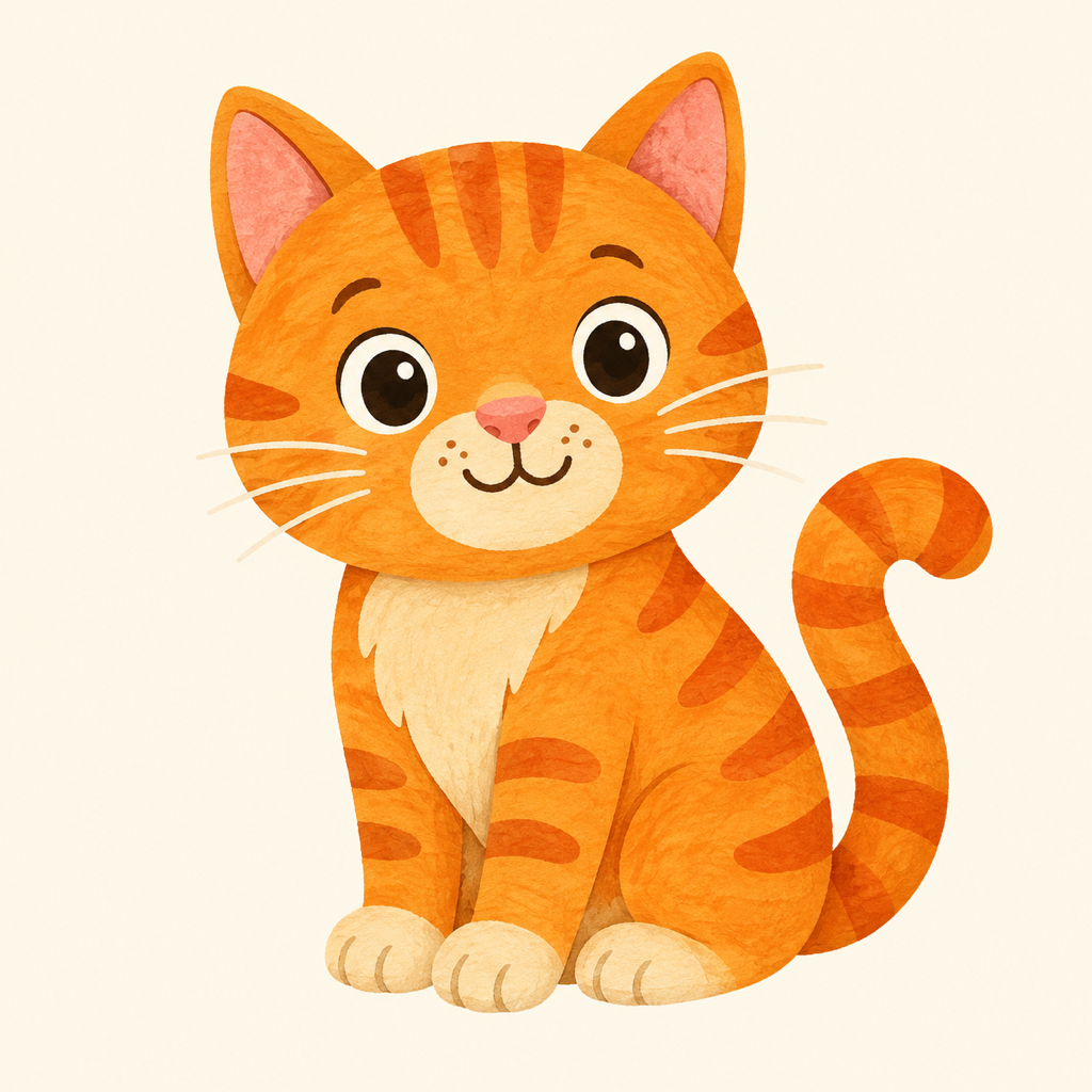 A friendly orange cat